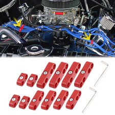 2 Set 8mm Universal Car Engine Spark Plug Wire Separator Looms Dividers Red 2 Set 8mm Universal Car Engine Spark Plug Wire Separator Looms Dividers Red