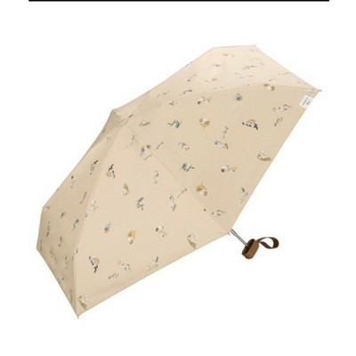 Masayuki Oki × Wpc. Folding Umbrella Shading Beige Sun and Rain Resistant New