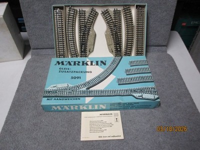 Marklin 5091 HO Train Track New Opened