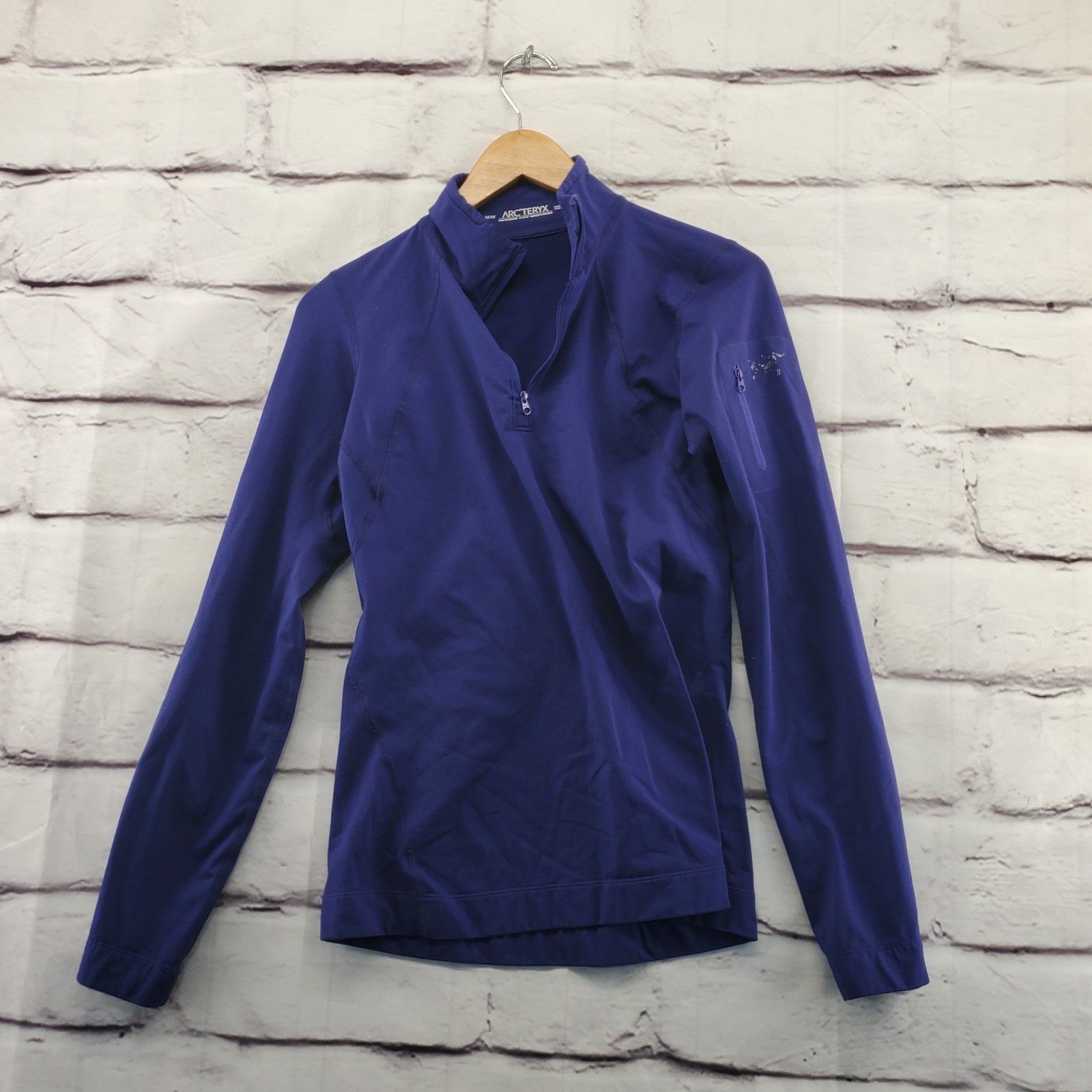 ARC'TERYX ARCTERYX Giacca Donna Media Atletica 1 4 Zip Manica Lunga Viola