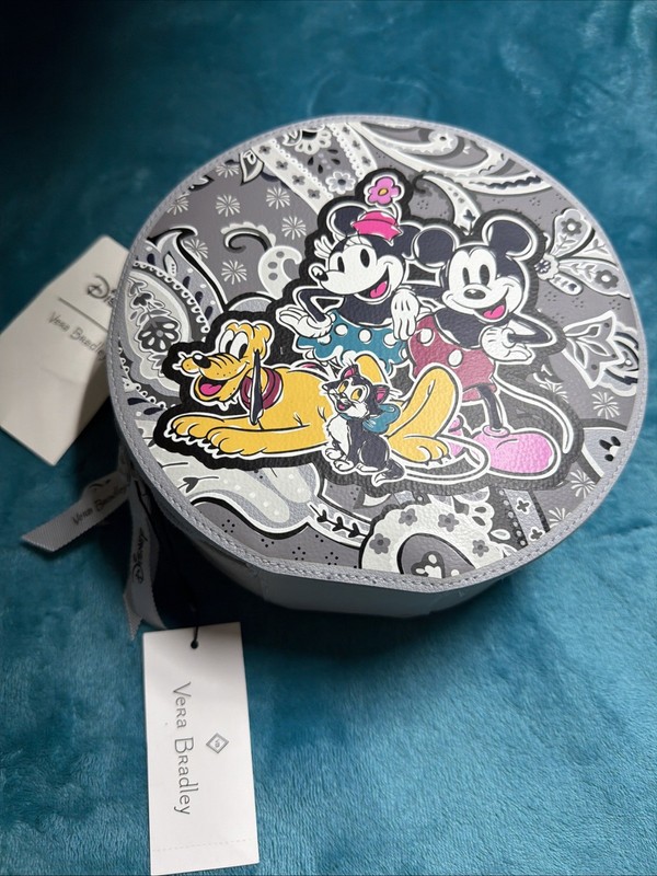 Vera Bradley Disney Mickey and Friends PICCADILL PAISLEY Whimsy Travel Case NWT