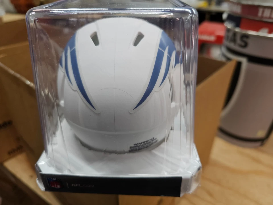 NUEVO ENGLAND PATRIOTS Casco Riddell Réplica Mini Velocidad 2025 RIVALIDAD Alterna Foto 4 de 4