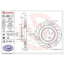 2x Bremsscheibe hinten f&uuml;r Mercedes C-Klasse C204 CLS C218 X218 | 26251503
