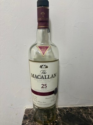The Macallan 25 Years Old Highland Single Malt Scotch Whisky Bottle 750ml
