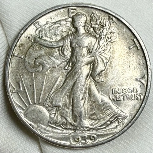 1939-S Walking Liberty Half Dollar 50C ~ Higher Grade XF/AU ~ See Photos (L495)