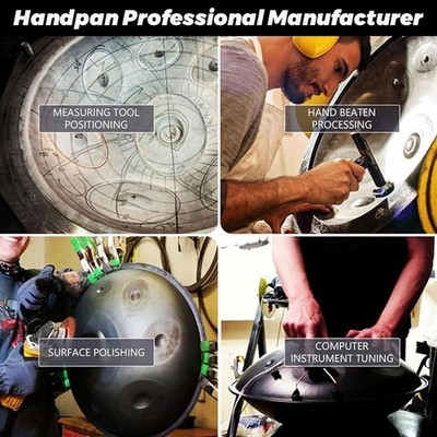 18Inch 440Hz D Minor 9 Notes Hand Pan Drum Percussion Instrument with Soft Bag