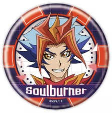 Yu-Gi-Oh! VRAINS Soulburner Badge 57mm Metal Pin Collectible Used