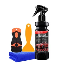 SHIELDOM Adhesive Remover, Dissolve  Soften Adhesives on Car Glass  Paint,