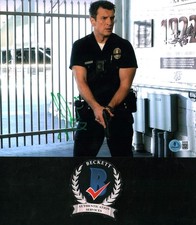 Nathan Fillion Signed The Rookie John Nolan 8x10 Photo Green Lantern COA BAS