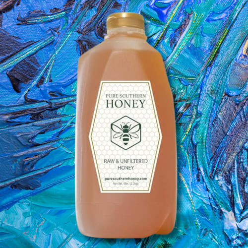 5 lbs. of 100% Raw, Unfiltered & Unheated Georgia Honey, New 2025 Crop