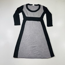 Maggie London Sweater Dress Black Gray 100% Acrylic Women’s Size Medium
