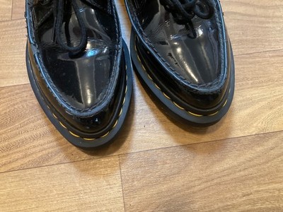 Dr. Martens Belladonna Goth Creeper Black Patent Leather Womens 