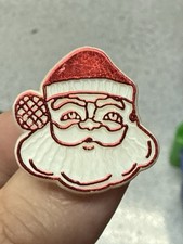 Vintage Canada Plastic Children's Christmas Red Santa Claus Ring Rare