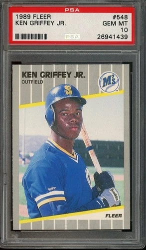 1989 Fleer #548 Ken Griffey Jr. RC GEM-MT PSA 10 Mariniers 1439