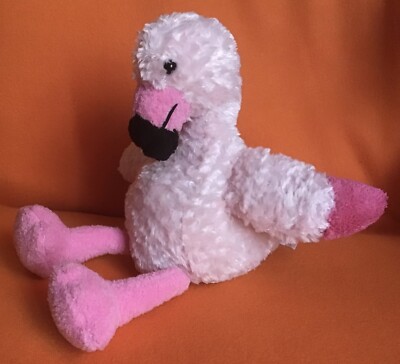 BHS rosa Flamingo Vogel Mikrowelle Weizen Wärme weiches Plüschtier Hottie 10 Zoll Warmie