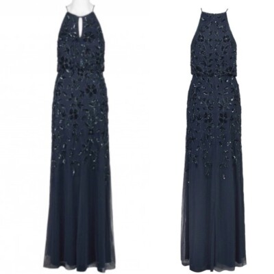 long sequin blouson bridesmaid dress Dylan Sequin Dress
