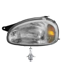 Halogen Scheinwerfer Links H4 FüR Opel Combo Corsa B Kasten Inklusive Lampen