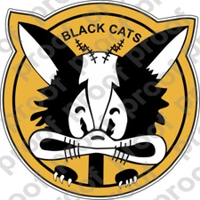 STICKER USN VPB 44 BLACK CATS
