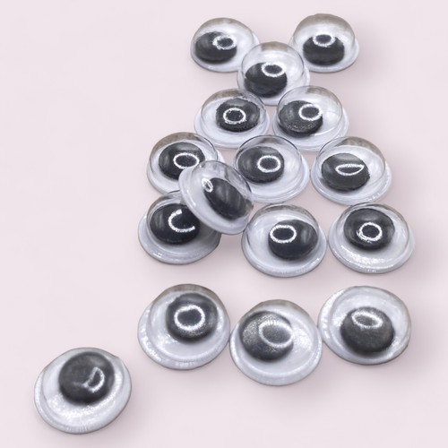 Self Adhesive Googly Eyes Stick On Wobbly Wiggly Arts Craft 7mm To 20mm - Picture 13 of 40