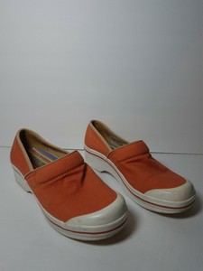 orange dansko clogs