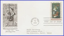 USA3 #1386 ADDR ARTMASTER FDC   William M. Harnett