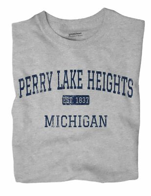 Perry Lake Heights Michigan MI T-Shirt EST