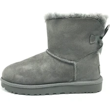 *NEW* WOMEN UGG Classic Mini Bailey Bow Grey (1016501), Sz 6.0 - 10.0 👍