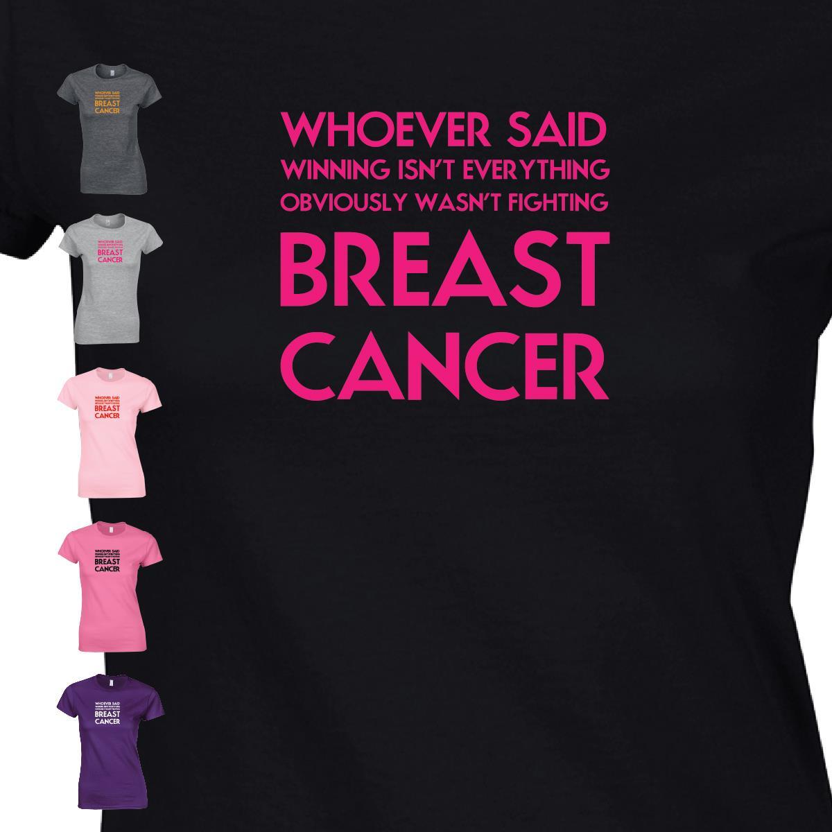 Breast Cancer Ladies Mens Top TEE uk T shirts Inspired Gift Funny Tshirt