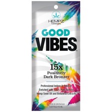 Hempz Good Vibes 15X Positively Dark Bronzer sunbed tanning lotion cream