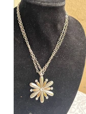 BRIGHTON Twilight Shine Reversible 1 or 2 Strand Rhinestone Pendant Necklace