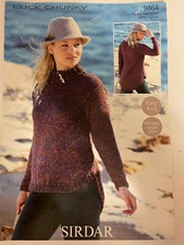 Sirdar 9864 Click Chunky Sweater Knitting Pattern Chart