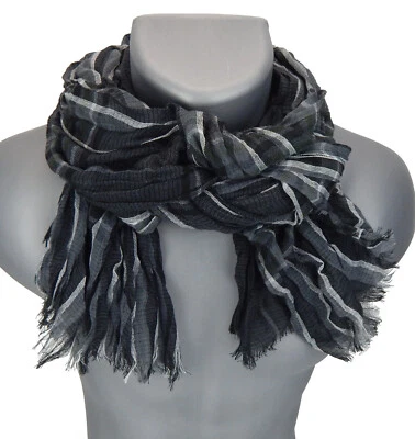 Ella Jonte Herrenschal viele Farben Grau Braun oder Grün leichter Herren Schal