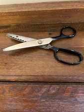 Vintage Collectible R K Japan Shears Scissors 7" Silver Tone Black