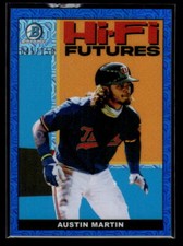 2022 Bowman #HIFI-10 Austin Martin 45/150 Hi-Fi Futures Mojo Blue Refractor
