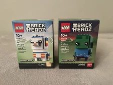 LEGO Minecraft Brickheadz Llama + Zombie SEALED 40625 40626