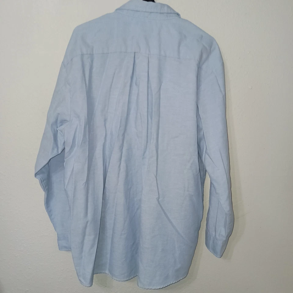 Camisa azul claro con botones Dickies para hombre talla 18/18 1/2 se ajusta como 2X Foto 3 de 4