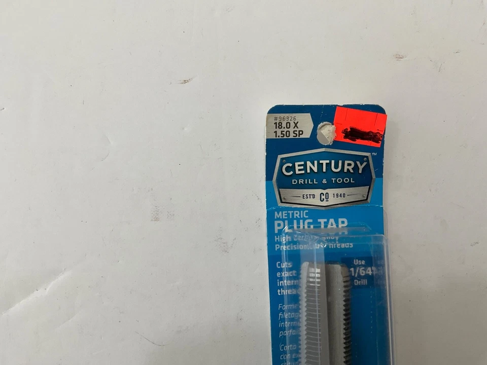 New Century Drill & Tool Co. metric plug tap 18.0 x 1.50 SP #96326 made in Japan - Image 2 of 3