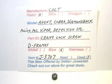 COLT D-FRAME.  SEE DESCRIPTION FOR MODEL FIT. (CRANE LOCK SCREW) (ITEM # J-3707)