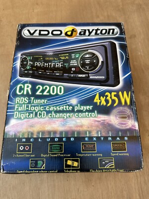 VDO DAYTON CR 2200 RADIO CASSETTE TAPE PLAYER STEREO PERIODE KLASSIKER RETRO