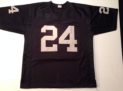 UNSIGNED CUSTOM Sewn Stitched Charles Woodson Black Jersey - M, L