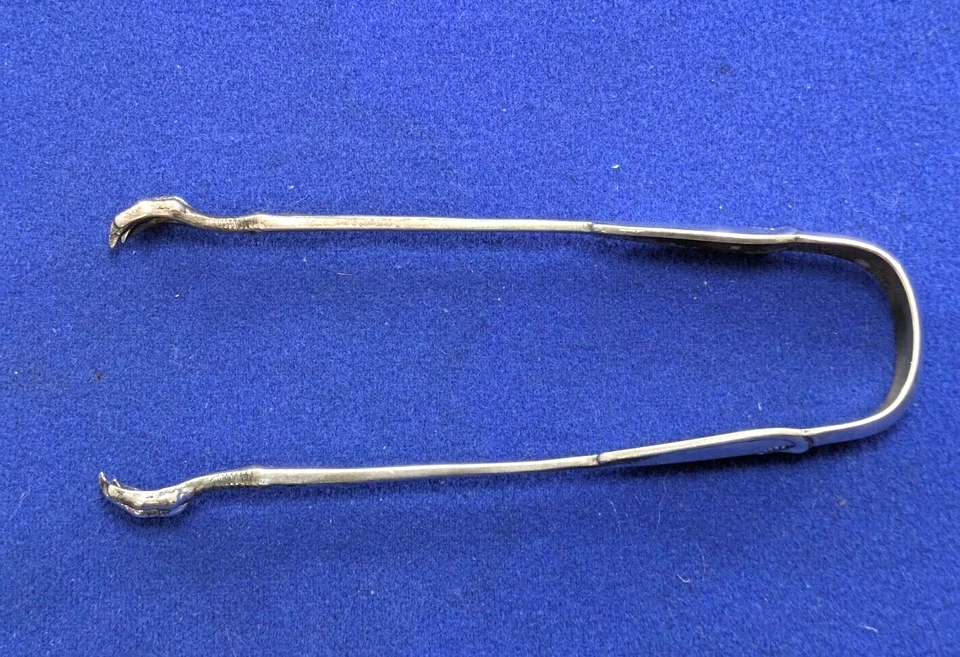 Antique Tiffany & Co. Sterling Silver- Palm 1871 Sugar Tongs 4 3/4 "Long - Image 2 of 4