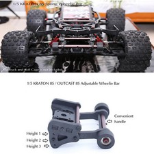 Adjustable / Spring Wheelie Bar for 1/5 ARRMA KRATON 8S OUTCAST 8S Car Upgrade