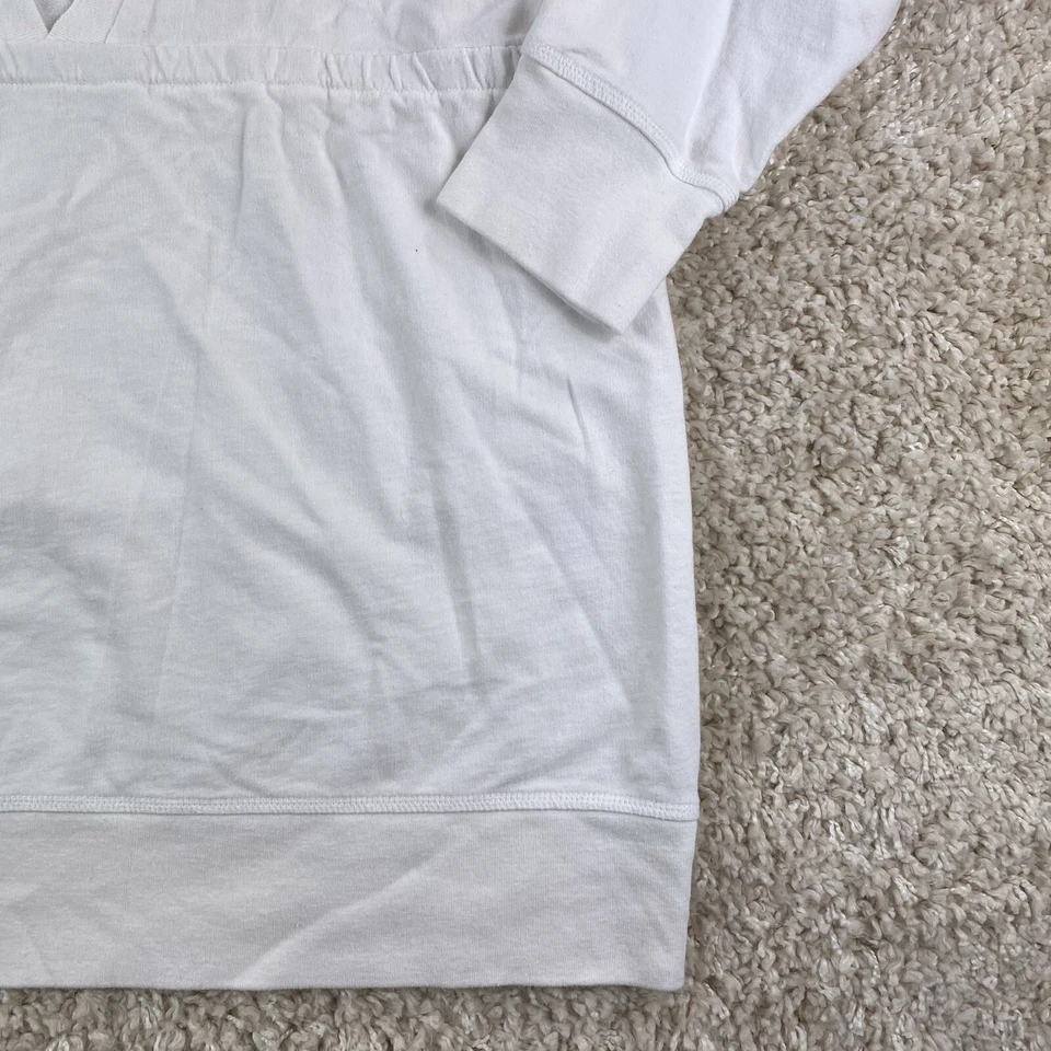 Pro Spirit Mujer XXL Blanco Sólido Con Capucha Cuello en V Profundo Jersey Suéter Atlético Foto 2 de 4