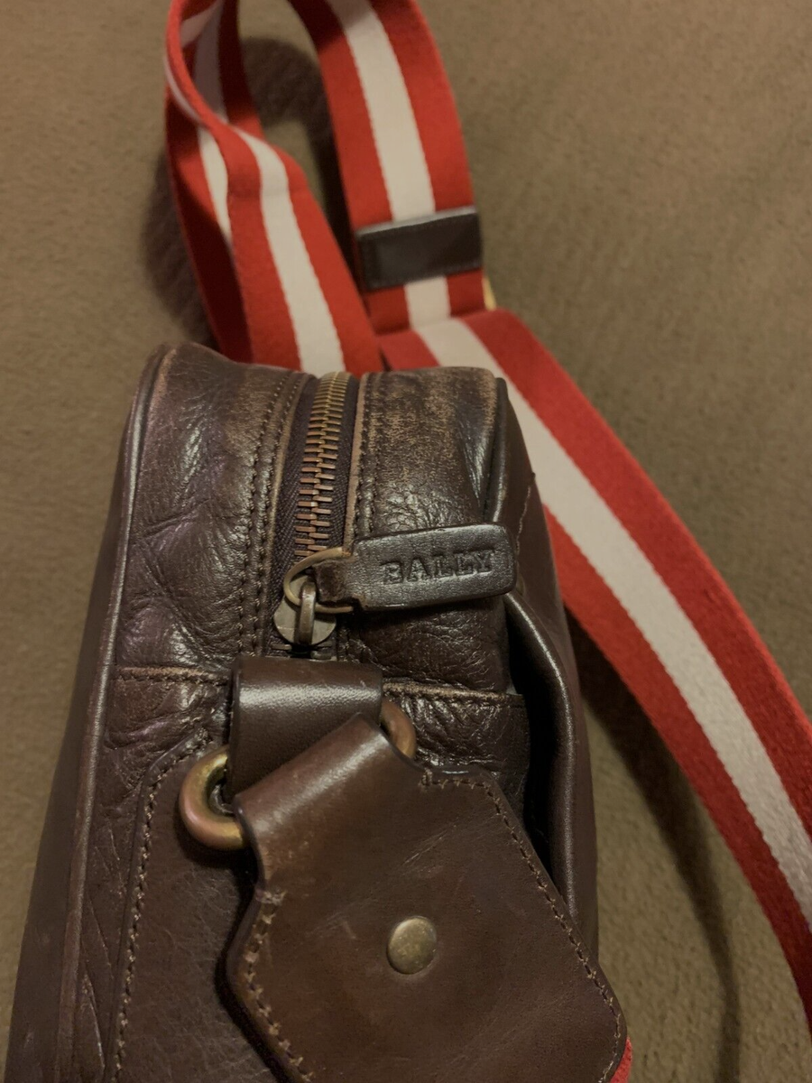 Bally MEN'S Bag Brown CROSSBODY Leather 9 Bally MEN'S Bag Brown CROSSBODY Leather 9