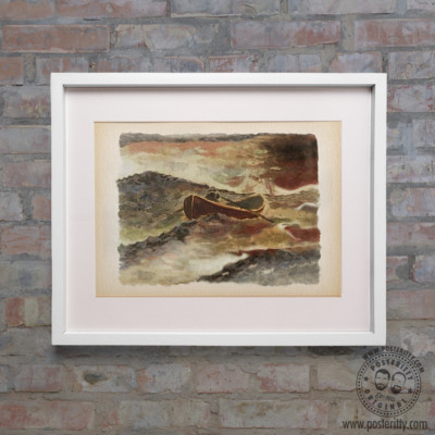 GOOD WILL HUNTING Sean Maguire Boat Painting Film Poster Robin Williams  Art