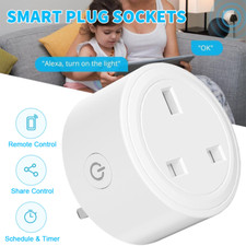 1-4x Wireless WiFi Smart Plug Sockets Power Socket For Amazon Alexa Google Home