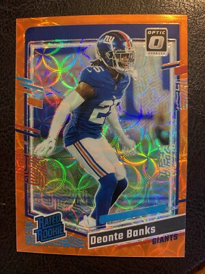 2023 Panini Donruss Optic Deonte Banks Orange Scope RC #/79 #278 NY Giants SSP
