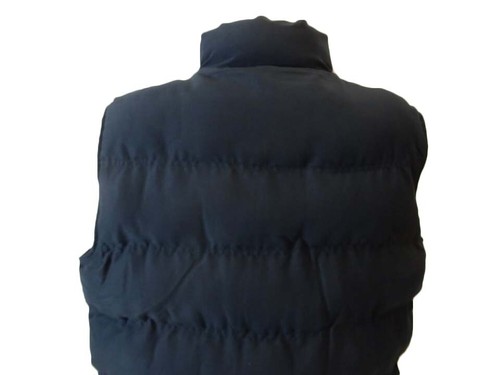 Wetterfeste Herren Puffer Weste Gesteppt Aktiv Reißverschluss Weste Navy Neu - Bild 3 von 7