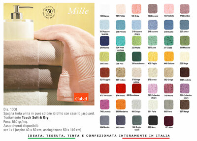 Set Asciugamani Bagno Personalizzati - Cotone Spugna 460gr/mq - Con Ricamo Nome/Iniziali - Arancione - Foto 2