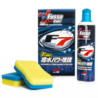 (71,00 /L) SOFT99 Fusso Coat F7 Versiegelung Lackversiegelung + 2 Schwämme 300ml